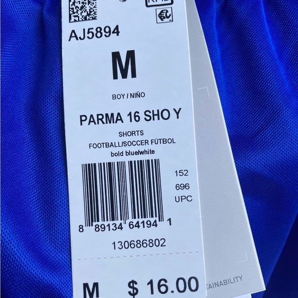 2 pairs of Boys Medium Adidas Athletic shorts 🔴🔵 - Picture 9 of 11